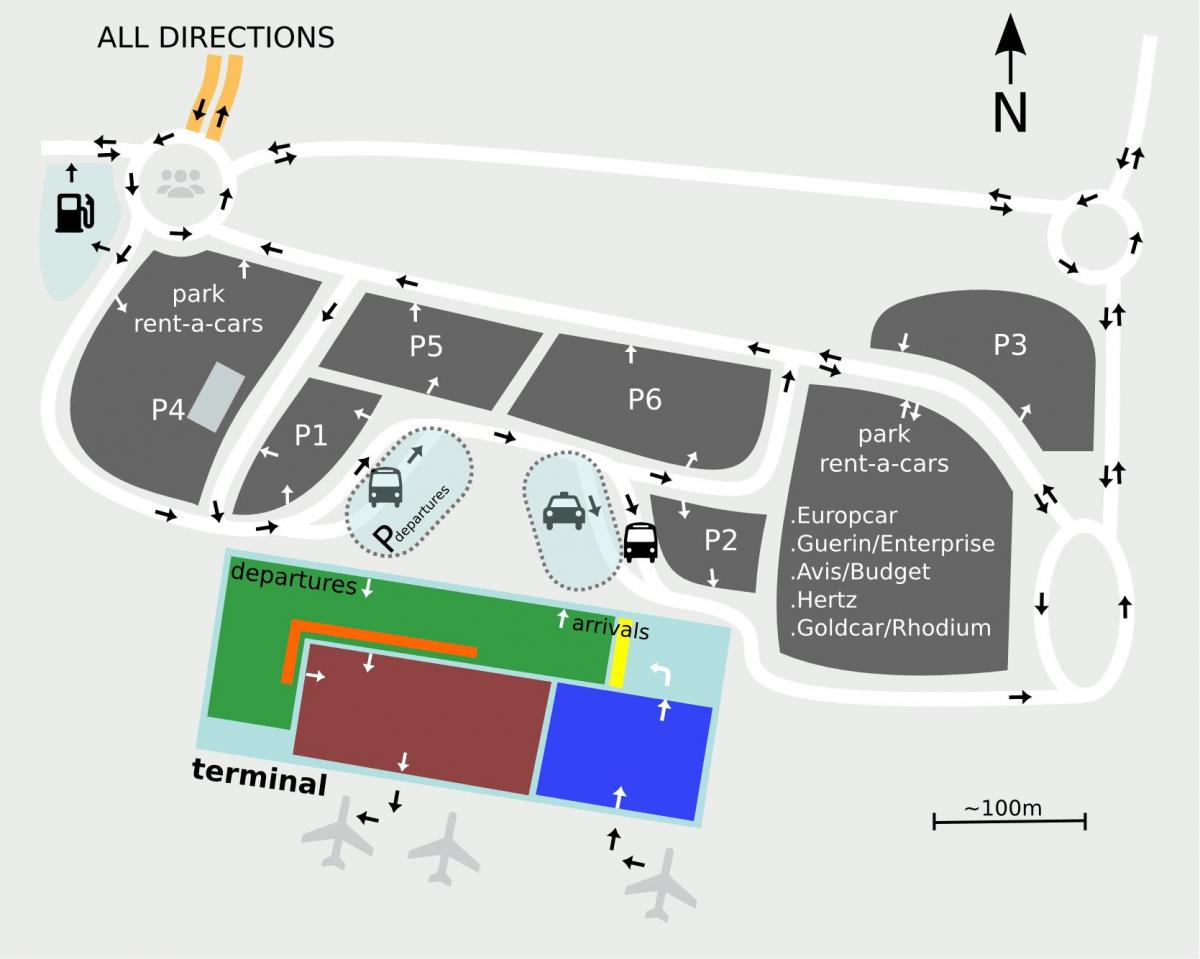 Lotnisko Sewilla mapie