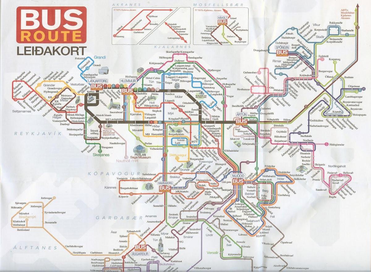 Sevilla mapa linii autobusowych