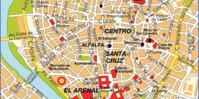 Sewilla, Hiszpania mapa, atrakcje