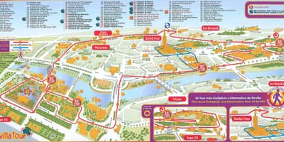Mapa Sevilla tapas barów